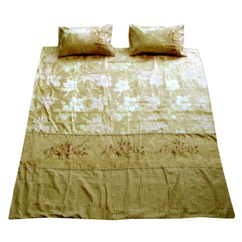 Monet Gold Embroidery Quilt Cover Set