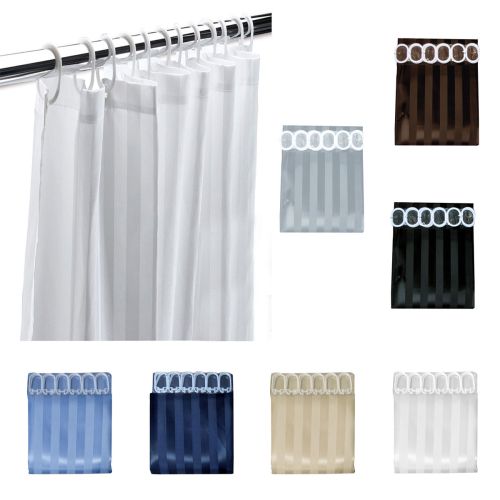 Jacquard Stripe Shower Curtain 180 x 180 cm
