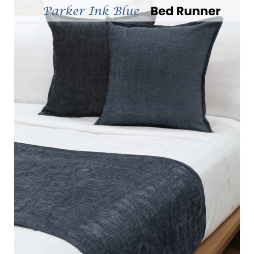 Parker Ink Blue Bed Runner by Jason