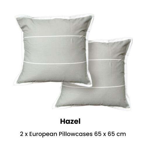 Pair of Calista Hazel European Pillowcases by Jason