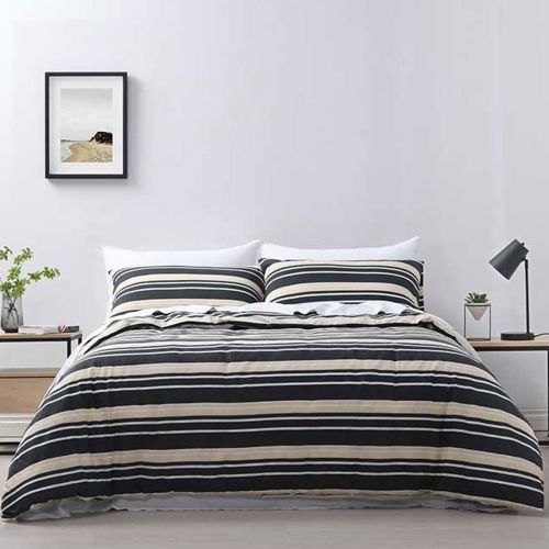 Brighton Charcoal Quilt Cover Set by Jason
