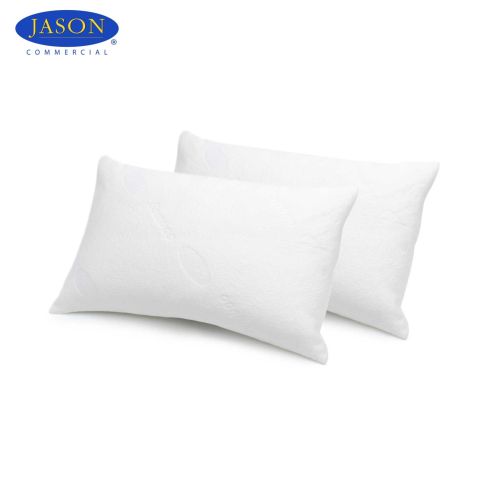 Twin Pack of Bamboo Blend Standard Pillow Protectors 48 x 73 cm by Jason