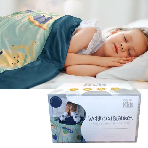UFO Aqua Kids Weighted Blanket with Extra Cuddly Removable Cover 2.8kg 95 x 125 cm by Jelly Bean Kids