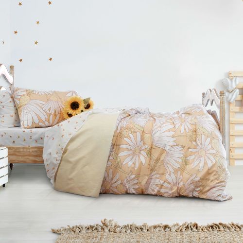 Dasi Peach Quilt Cover Set by Jelly Bean Kids