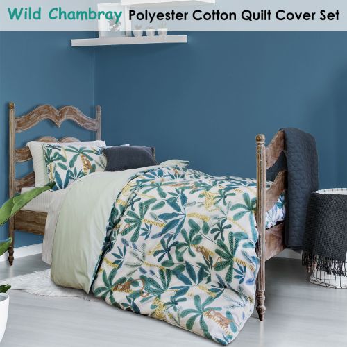 Wild Chambray Quilt Cover Set by Jelly Bean Kids