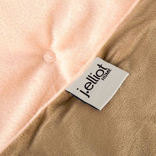 Bim Beri Velvet Reversible Comforter Apricot Queen/ King 220 x 260cm Plus Free Standard Pillowcases by J.elliot