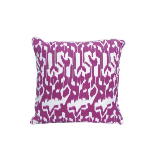 Acalan Ikat Purple Filled Cushion 43 x 43 cm by J.elliot