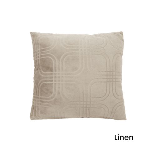Embossed Micro Mink Filled Cushion 43 x 43 cm