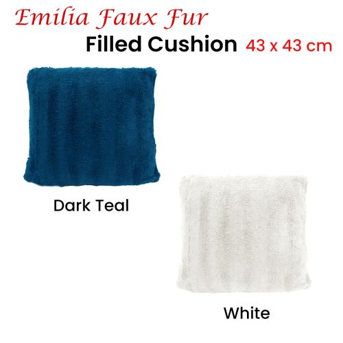 Emilia Faux Fur Filled Cushion 43 x 43 cm
