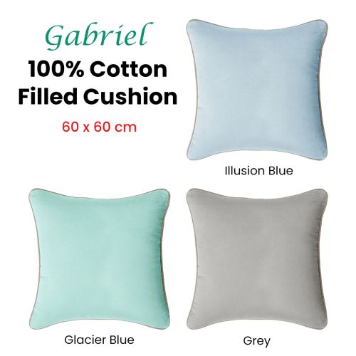 Gabriel 100% Cotton Filled Cushion 60 x 60 cm by J.elliot