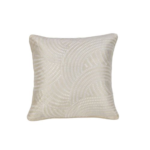 Pacific Embroidered White Filled Cushion 43 x 43 cm by IDC Homewares