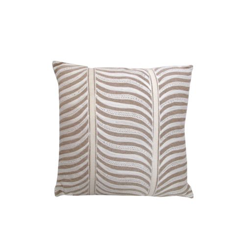 Pyrus Embroidered Linen Filled Cushion 43 x 43 cm by J.elliot
