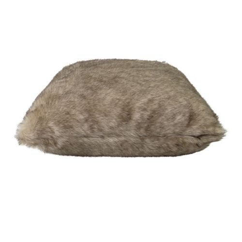 Brown Fox Luxury Faux Fur Filled Cushion 50 x 50cm by J Elliot Home