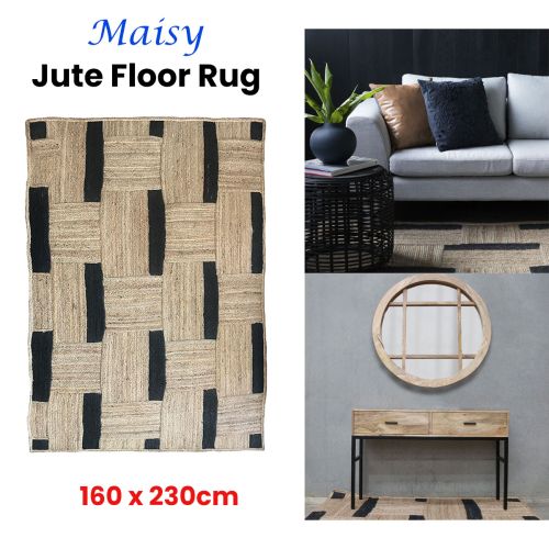 Maisy Jute Floor Rug 160 x 230cm by J Elliot Home