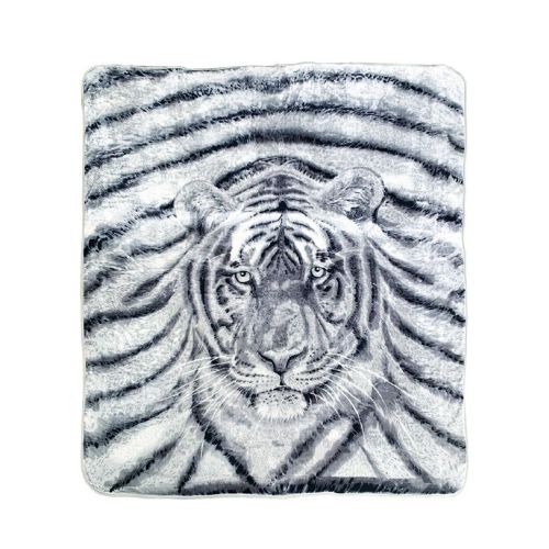 350gsm Tiger Photo Mink Blanket 220 x 240 cm by J.elliot