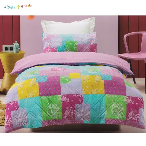 Bella Lightly Quilted Quilt Cover Set by Jiggle & Giggle