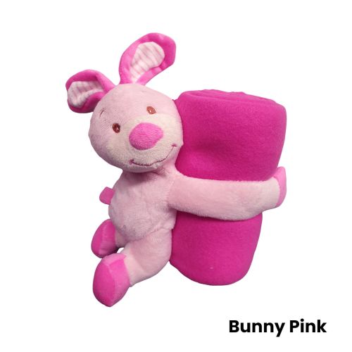 Comfortable Plush Baby Blanket with Toy