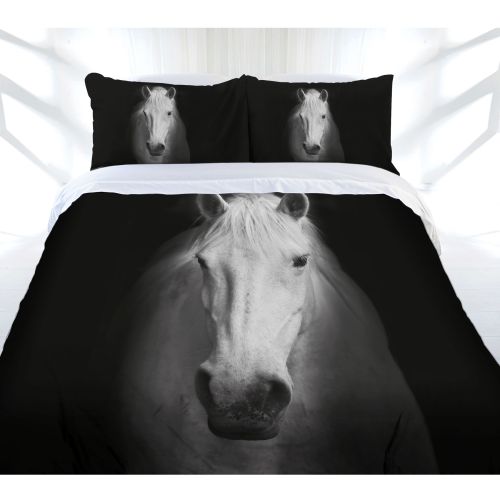 Midnight Horse Quilt Cover Set by Just Home