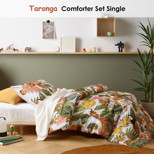 Taronga Digital Printed Comforter Set Single by Happy Kids