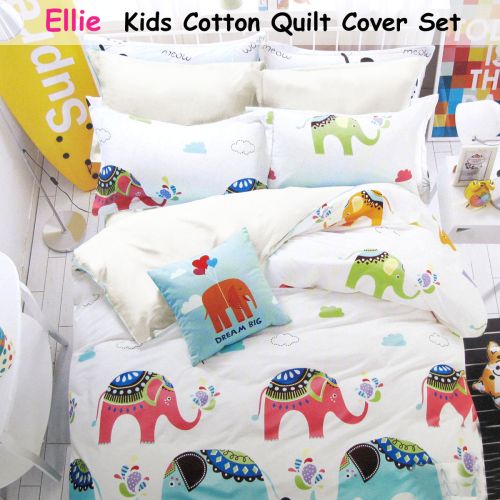 Ellie Multi Cotton Quilt Cover Set Single