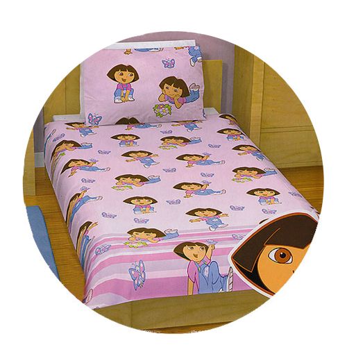  Dora the Explorer Butterfly Quilt Cover Set Single