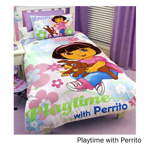 Dora The Explorer Licensed Quilt Cover Set Single by Disney