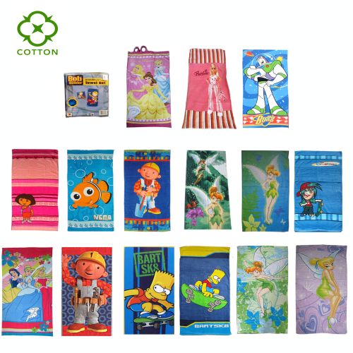 Licensed Cartoon Kids Beach Towel or Towel Set by Disney