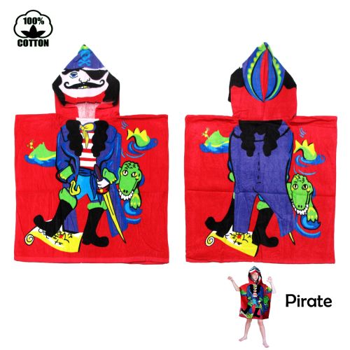 Cute Kids Cotton Hooded Towel Poncho 60 x 120 cm