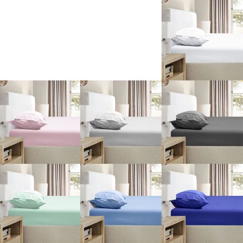 2000TC Bamboo Blend Embossed Fitted Sheet Combo Set by Ramesses