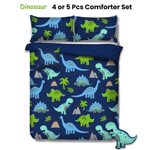 Dinosaur Kids Advventure 4 or 5 Pcs Comforter Set by Ramesses
