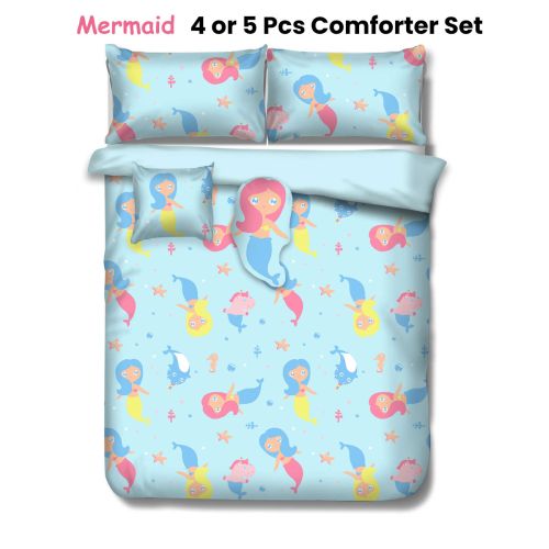 Mermaid Kids Advventure 4 or 5 Pcs Comforter Set by Ramesses