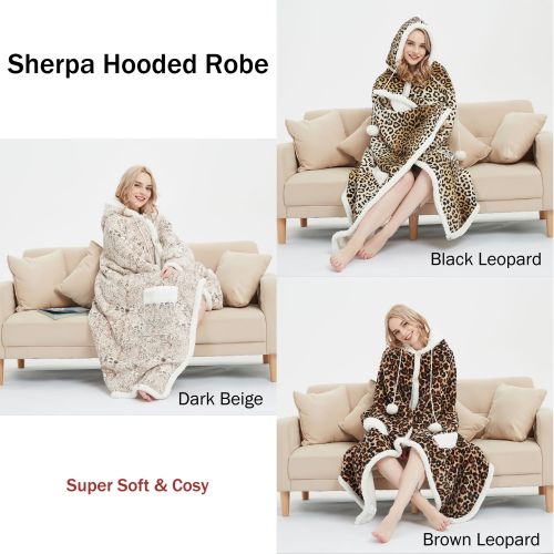 Super Soft Sherpa Hooded Robe by Ramesses