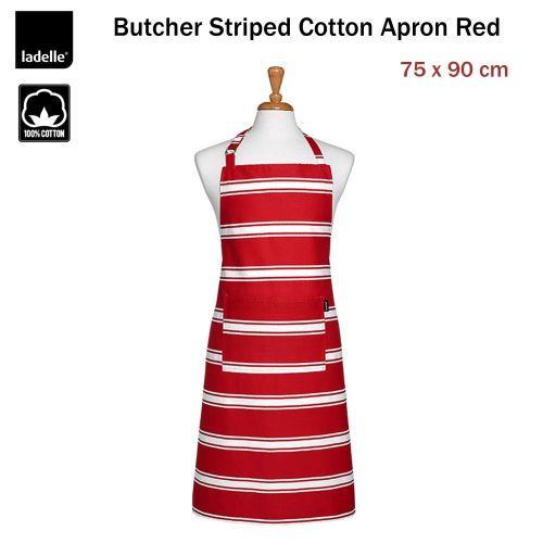 Butcher Kitchen / BBQ Cotton Apron Red by Ladelle
