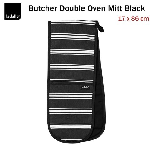 Butcher Black Kitchen / BBQ Double Oven Mitt 17 x 86 cm by Ladelle