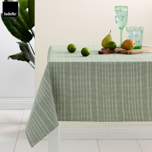 Green Eco Cotton Rich Tablecloth by Ladelle