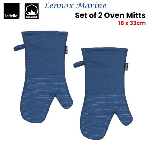 Lennox Marine Set of 2 Oven Mitts 18 x 33 cm by Ladelle