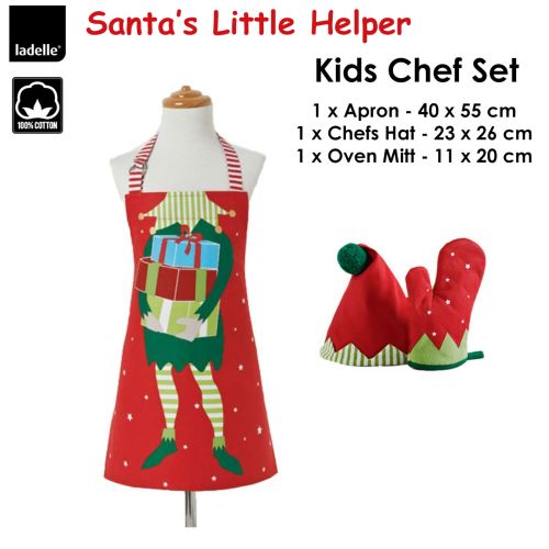 Santa's Little Helper Kids Chef Set by Cubby House Kids
