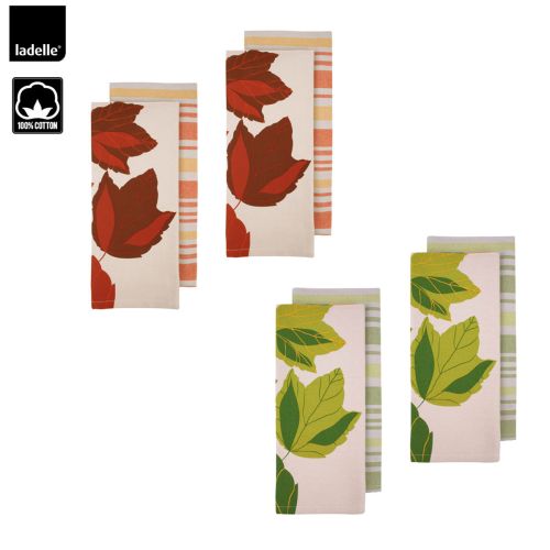 Harvest Time Set of 4 Cotton Kitchen Towels 45 x 70 cm by Ladelle