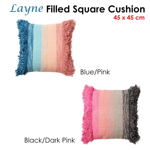 Layne Filled Square Cushion by Accessorize