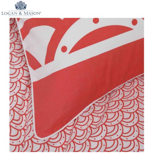 Zen Coral Quilt Cover Set by Logan & Mason