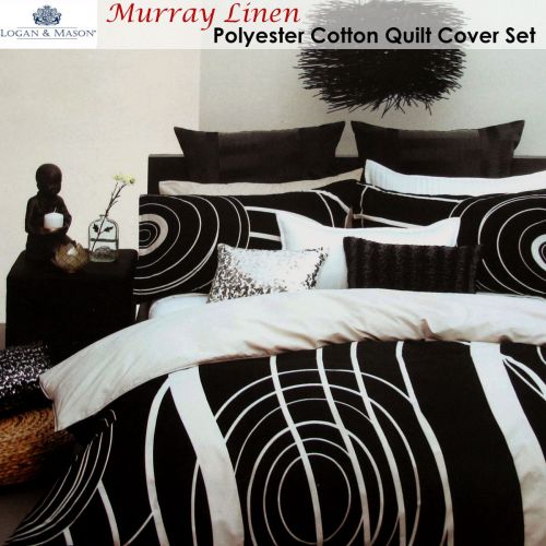 Murray Linen Polyester Cotton Quilt Cover Set by Logan and Mason