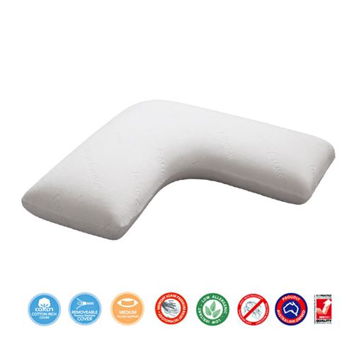 V Tri Shaped Boomerang Memory Foam Pillow by Logan and Mason