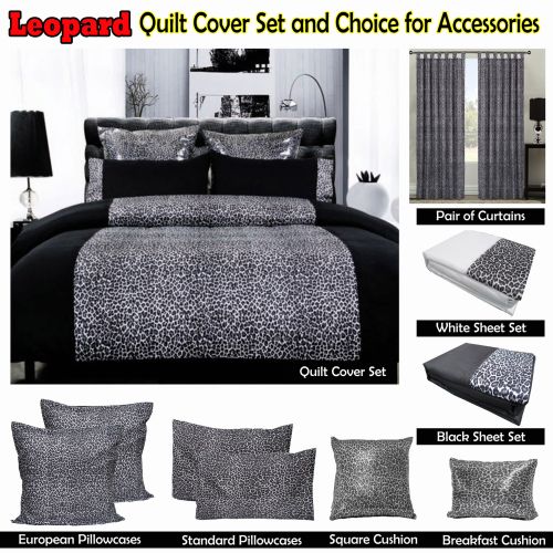 Leopard Quilt Cover Set or Sheet Set