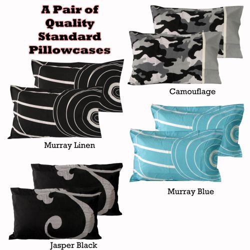 A Pair of Quality Standard Pillowcases by Logan & Mason