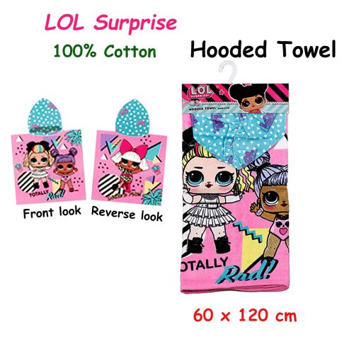 LOL Surprise Cotton Hooded Licensed Towel 60 x 120 cm by Caprice