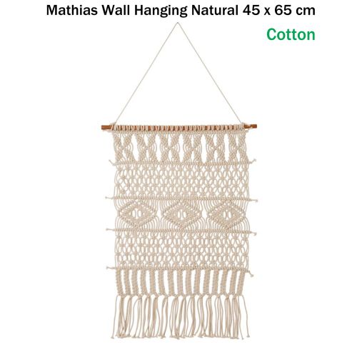 Mathias Wall Hanging Natural 45 x 65 cm by J.elliot