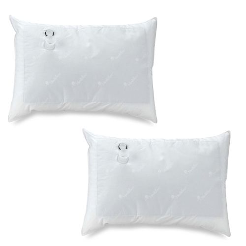 Twin Pack Adjustable Mediflow Floating Comfort Down Alternative Waterbase Pillows 50.5 x 71 cm by Mediflow