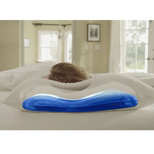 Twin Pack Adjustable Mediflow Floating Comfort Down Alternative Waterbase Pillows 50.5 x 71 cm by Mediflow
