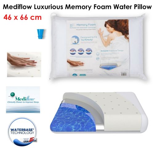 Luxurious Memory Foam Water Pillow 46 x 66 cm by Mediflow