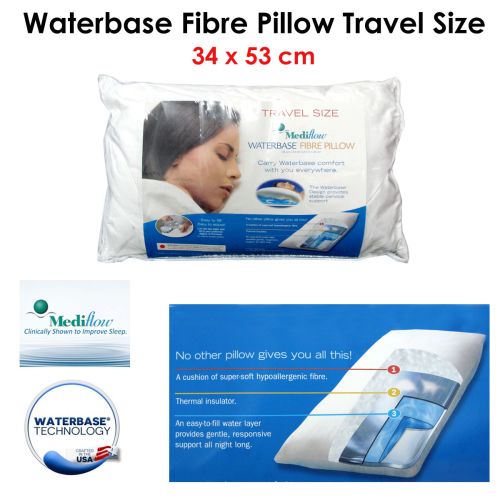 Travel Size Waterbase Fibre Pillow 34 x 53 cm by Mediflow